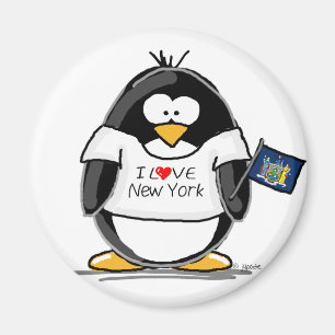 Ik hou van New York Penguin Magneet