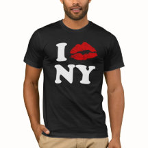 Ik hou van New York | Rode lipstick zogende lips x