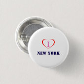 Ik hou van New York Ronde Button 3,2 Cm (Voorkant /achterkant)