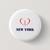 Ik hou van New York Ronde Button 3,2 Cm (Voorkant)