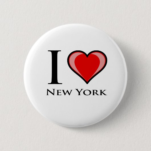 Ik hou van New York Ronde Button 5,7 Cm (Voorkant)