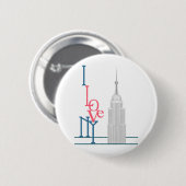 Ik hou van New York Ronde Button 5,7 Cm (Voorkant /achterkant)