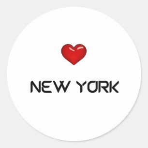 Ik hou van New York Ronde Sticker