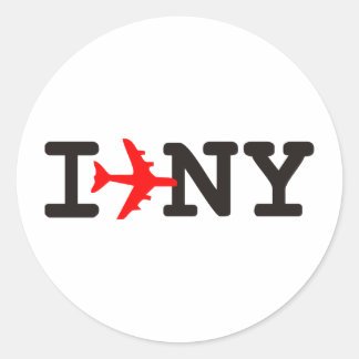 Ik hou van New York Ronde Sticker