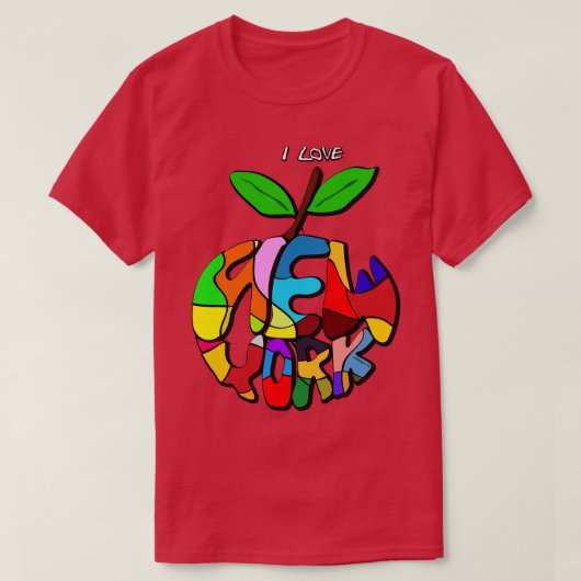 Ik hou van New York T-shirt (Design voorkant)