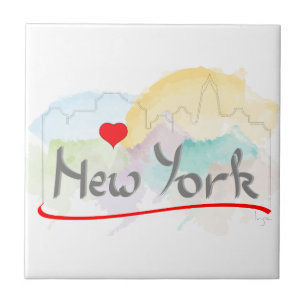 Ik hou van New York Tegeltje
