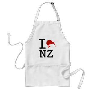 Ik hou van New Zealand Kiwi Apron Standaard Schort