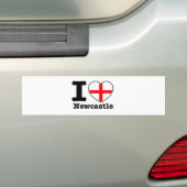 Ik hou van Newcastle Bumpersticker (Op auto)