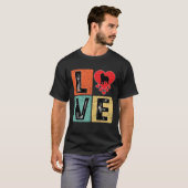 Ik hou van Newfoundland-hond Valentijnsdag Newfoun T-shirt (Voorkant volledig)