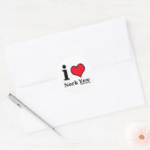 Ik hou van NEWYORK Ronde Sticker (Envelop)