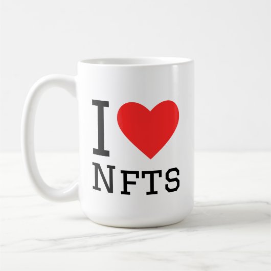 Ik hou van nfts koffiemok (Links)