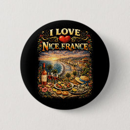 Ik hou van Nice Ronde Button 5,7 Cm