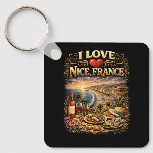 Ik hou van Nice Sleutelhanger (Voorkant)