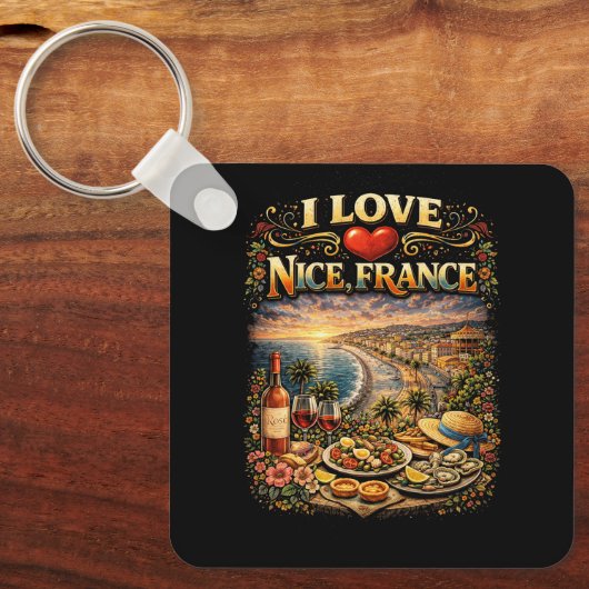 Ik hou van Nice Sleutelhanger (Voorkant)
