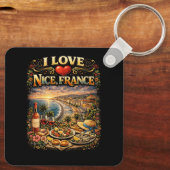 Ik hou van Nice Sleutelhanger (Achterkant)