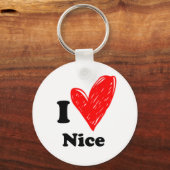 Ik hou van Nice Sleutelhanger (Voorkant)