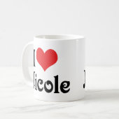 Ik hou van Nicole Koffiemok (Voorkant links)