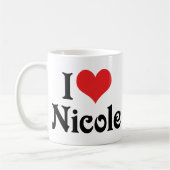 Ik hou van Nicole Koffiemok (Links)
