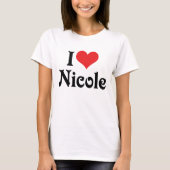 Ik hou van Nicole T-shirt (Voorkant)
