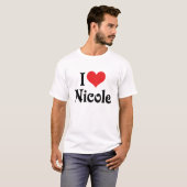 Ik hou van Nicole T-shirt (Voorkant volledig)