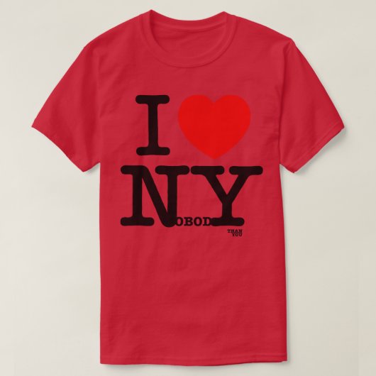 Ik hou van niemandDan jij T-shirt (Design voorkant)