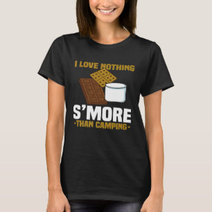 Ik hou van niets meer dan kamperen grappige smoren t-shirt