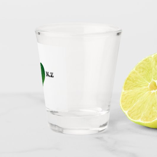 Ik hou van Nieuw-Zeeland - Kawakawa Shotglass Shot Glas (Rechts)