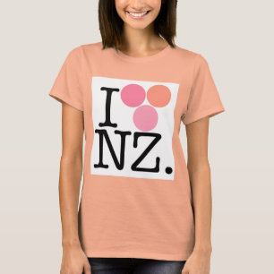 Ik hou van Nieuw-Zeeland - Roze T-shirt