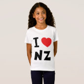 Ik hou van nieuw-zeeland t-shirt (Voorkant volledig)