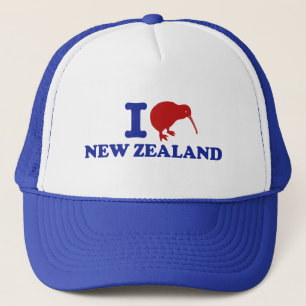 Ik hou van Nieuw-Zeeland Trucker Pet