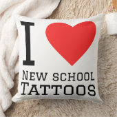 Ik hou van nieuwe school tattoos  kussen (Deken)