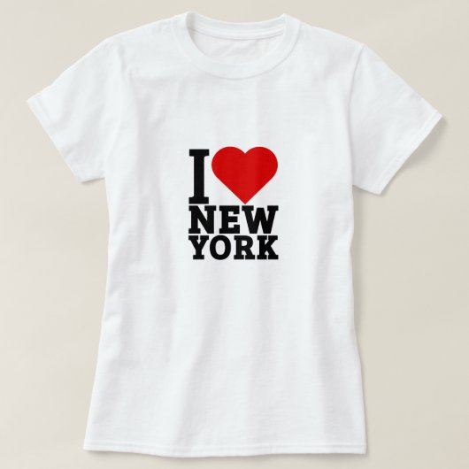 Ik hou van nieuwe york t-shirt (Design voorkant)