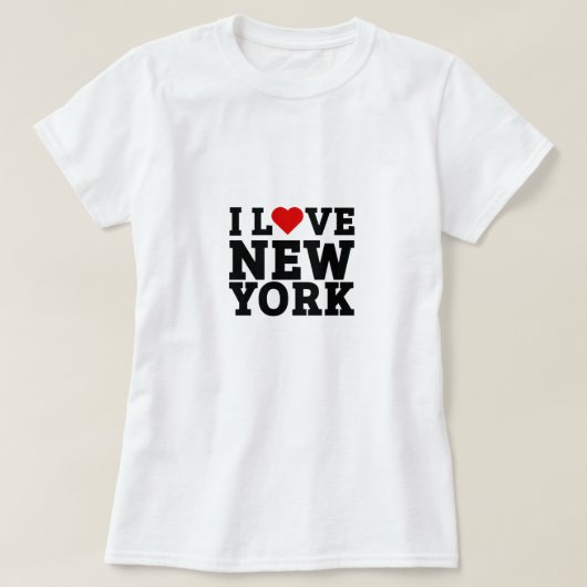 Ik hou van nieuwe york t-shirt (Design voorkant)