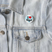Ik hou van Nigel Ronde Button 3,2 Cm (In situ)