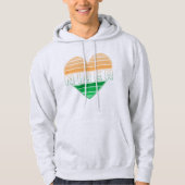 Ik hou van Niger, Nigerese hart Hoodie (Voorkant)