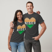 Ik hou van Niger, Nigerese hart T-shirt (Unisex)