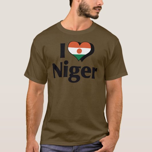 Ik hou van Niger Vlag Shirt (Voorkant)