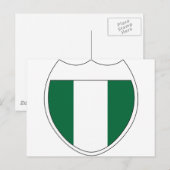 Ik hou van Nigeria Briefkaart (Voorkant / Achterkant)