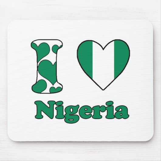 Ik hou van Nigeria Muismat (Voorkant)