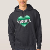 Ik hou van Nigeria, Nigeriaans hart Hoodie (Voorkant)