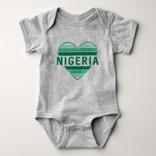 Ik hou van Nigeria, Nigeriaans hart Romper (Voorkant)