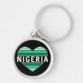 Ik hou van Nigeria, Nigeriaans hart Sleutelhanger (Voorkant)