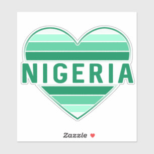 Ik hou van Nigeria, Nigeriaans hart Sticker