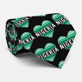 Ik hou van Nigeria, Nigeriaans hart Stropdas (Opgerold)