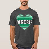 Ik hou van Nigeria, Nigeriaans hart T-shirt (Voorkant)