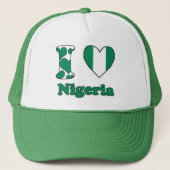 Ik hou van Nigeria Trucker Pet (Voorkant)