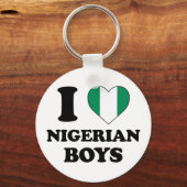 Ik hou van Nigeriaanse jongens Sleutelhanger (Voorkant)