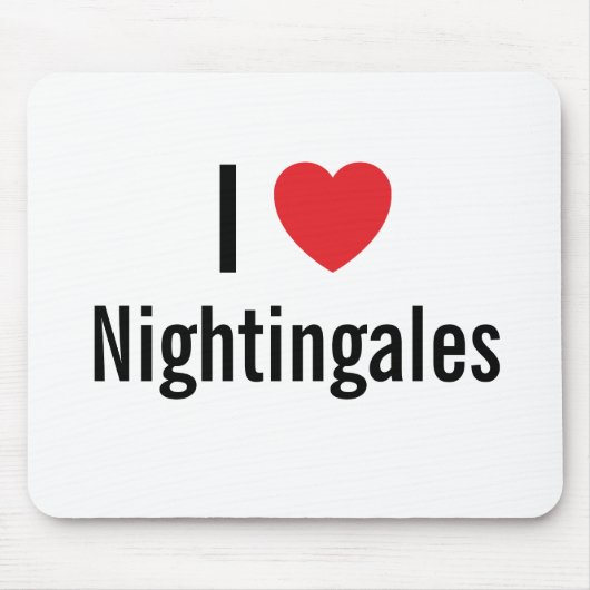 Ik hou van Nightingales Muismat (Voorkant)