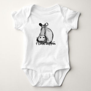 Ik hou van nijlpaarden romper