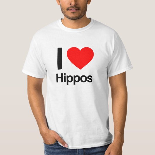 Ik hou van nijlpaarden t-shirt (Voorkant)